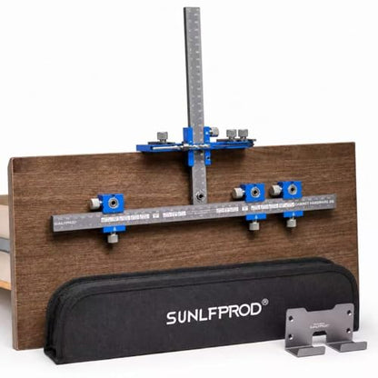 Cabinet Hardware Jig Tool Drawer Pull Jig Cabinet Handle Template Tool Jig - color: Blue-gray