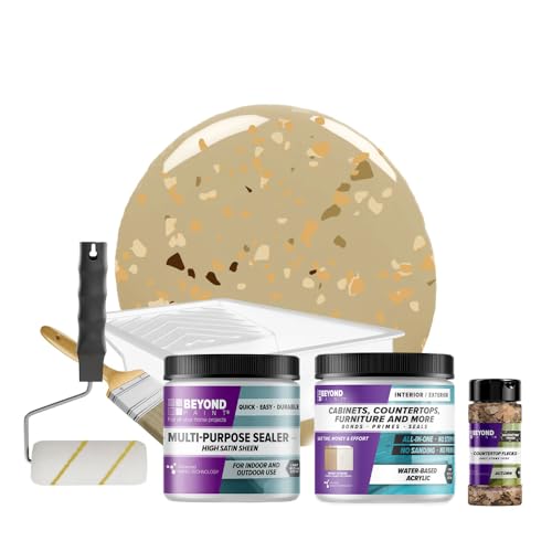 Beyond Paint Countertop Makeover Refinishing Kit, Khaki - color: Linen