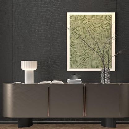 Black Peel and Stick Wallpaper Textured Contact Paper 15.7"×78.8" - size: 15.7" x 78.8"