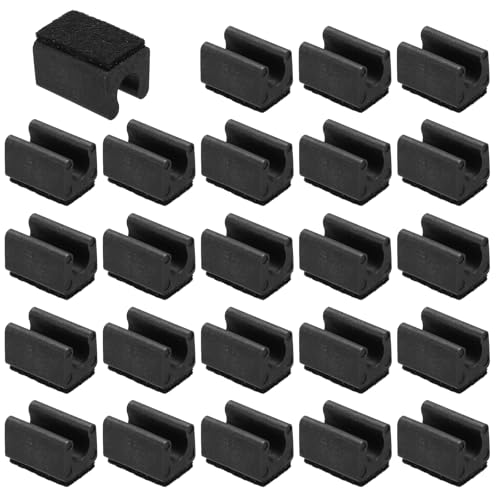 PATIKIL 24pcs Rectangle Chair Leg Cover with Felt Pad, 10mm Cap,Black - color: Black Black, size: 10MM