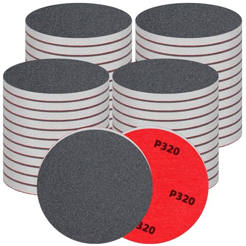 48 Pcs 3 inch Sanding Sponge Disc Set, 320 Grit Hook and Loop Foam Sanding Pads, Washable Reusable Sandpaper Assortment for Wood, Metal, Auto, Wet Dry Finishing - color: 320 Grit, size: 3 Inch