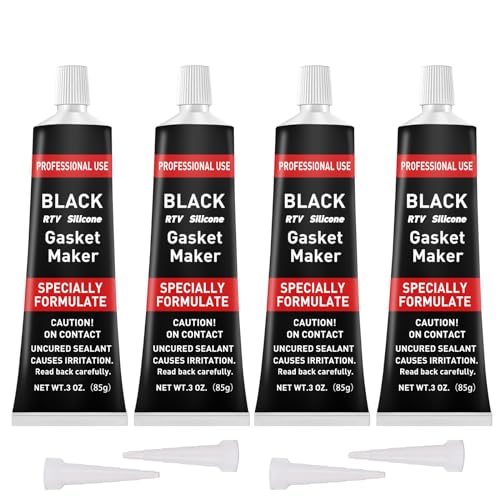 1DFAUL RTV Silicone Gasket Maker, High Temp Silicone Resist Oil, Black,340g - color: Black, size: 340g