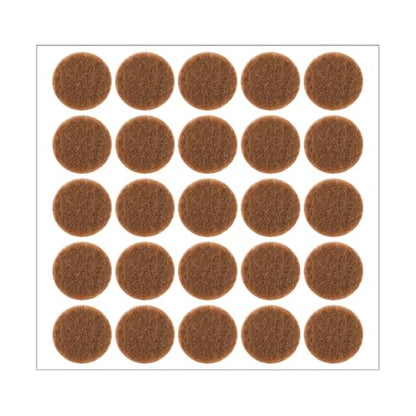 48 Pcs 1/2 Inch Felt Pads for Chair Legs Brown Felt Cabinet Door Pads Self Adhesive Round Felts Feet Protector Felts Bumpers for Table Chair Sofa Furniture Kitchen Cabinet Doors Floor Drawers Cupboard