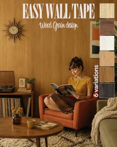 Retro Brown Wood Grain Peel and Stick Wallpaper Removable 9in×19.7ft ERT04 - color: Wood Grain Medium Brown