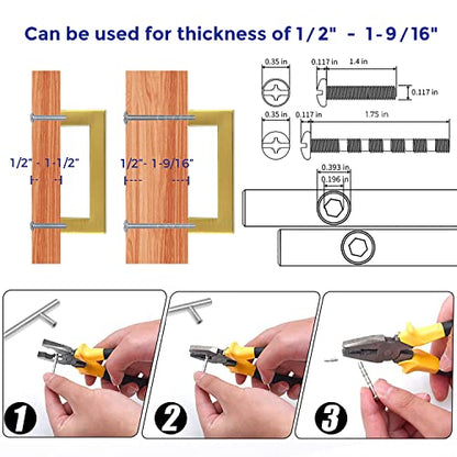 Ravinte Gold Cabinet Handles Cabinet Pulls, 3 Inch CC, 10 Pack - color: Gold, size: 3 Inch Hole Center