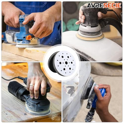 4 Pack Interface Pads, 6 inch 25 Holes Hook & Loop Soft Sponge Cushion Buffer Backing Pad, polishing pad for Automotive Woodworking Polishing