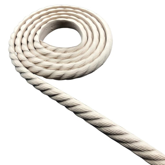 WoodUBend Pack of Two Textured Rope Trims TR742-215x2x1cm - Heat Bendable & Flexible Wood Trims - DIY Craft, Furniture & Home Decor - Easy to Apply & Paint - Versatile & Reusable - size: TR742WUB