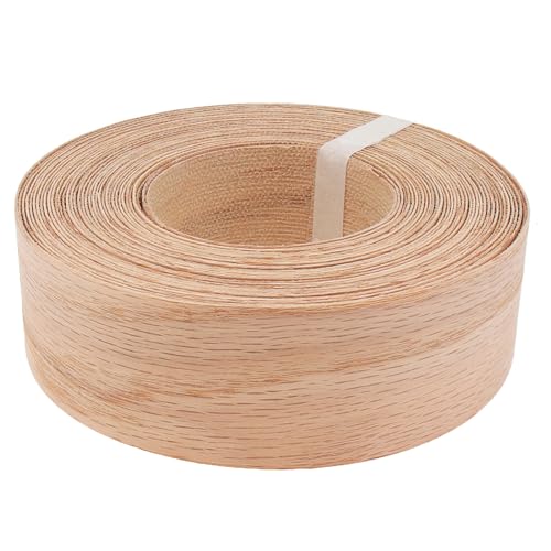 Oak Edge Banding 2 inch x 50ft Roll Wood Veneer Edging Strips Real Tape Banding for Cabinet Furniture Repair