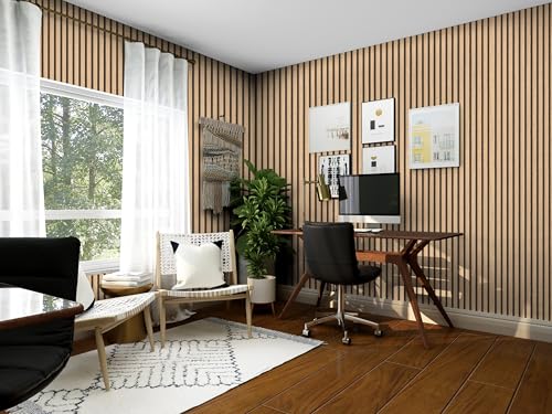 myforHD Wallpaper Peel and Stick Wood Grating Stripe Self-Adhesive Wallpaper Faux Wood Contact Paper Wood Slats Self Adhesive Wall Paper PVC Vinyl Film Removable Waterproof 17.3" x 393" - color: Wood E, size: 17.3" x 393.7"