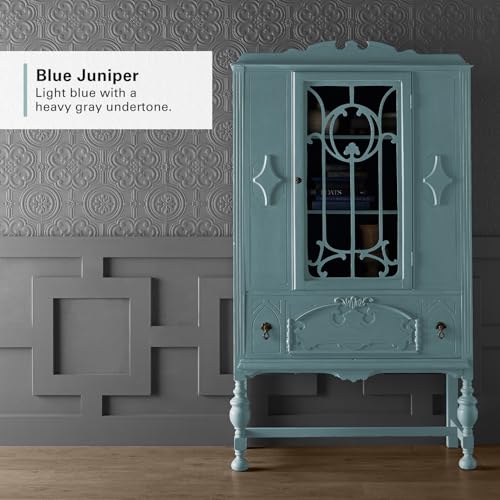 KILZ Chalk Style Paint, Interior, Ultra Flat, Blue Juniper, 1 Quart - color: Blue Juniper