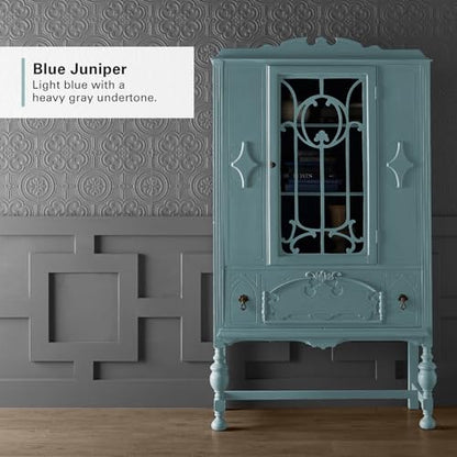 KILZ Chalk Style Paint, Interior, Ultra Flat, Blue Juniper, 1 Quart - color: Blue Juniper