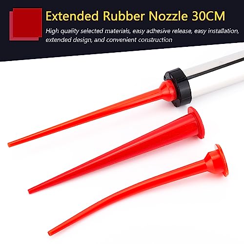 3 PCS Caulking Nozzles for Sausage Caulking Gun,Total length 11.8 inches