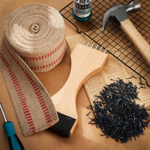 Upholstery Tool Kit Stretcher 10 Yds Jute Webbing, Red, Classic - color: Red, style: Classic