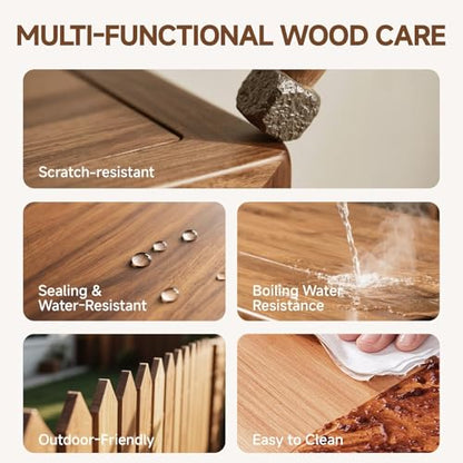 Wood Stain and Sealer, Built‑in Brush, Black Walnut, 2 Pack, 10.6 Oz - color: Black/Walnut, size: 2 Pack