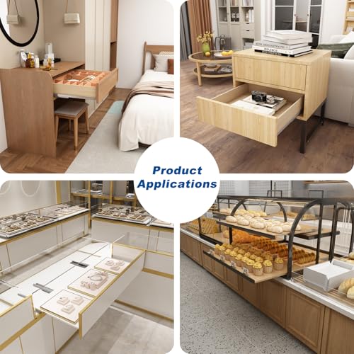 VADANIA #BF54 18" Undermount Drawer Slide, Push to Open - size: 18 Inch, style: Push to Open