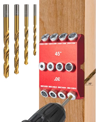 30°45°90° Angle Drill Guide Jig for Straight or Angled Holes