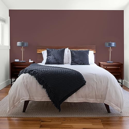 Glidden Total Interior Wall Paint & Primer All-in-One, Chocolate Eclair/Red, Flat, 1 Gallon - color: Chocolate Eclair