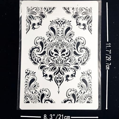 TIAMECH A4 Reusable Vintage Palace Totem Stencil for Painting - style: Totem