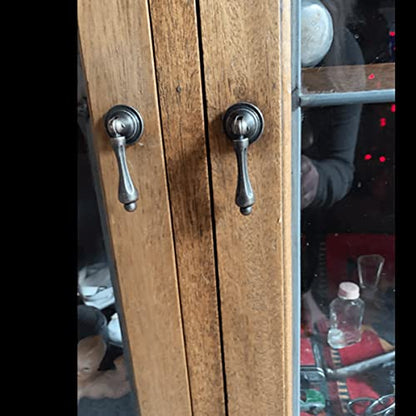 dophee Antique Cabinet Knobs Pendant Drop Pulls with Screws, 2.44"x 0.94" - size: 1 Piece