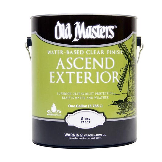 Old Masters Ascend Exterior Gloss Clear Water-Based Finish 1 gal. - Total Qty: 2