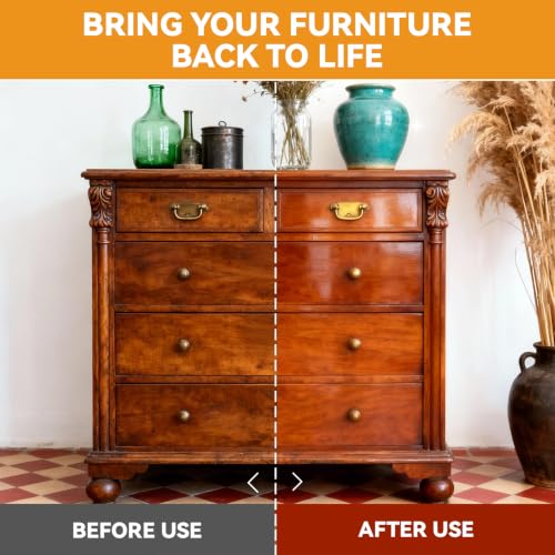 2-in-1 Wood Cleaner Furniture Polish - Natural Orange Oil Spray