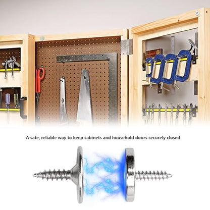 Cabinet Magnetic Door Catch 6 Pack Cabinet Magnets Door Magnets with Strong Magnetic for Kitchen Cupboard Wardrobe Closet Cabinet Door Drawer Latch Catch Closer