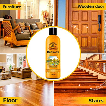 CARGEN Beeswax Furniture Polish - Natural Wood Wax Conditioner 300ML - style: 1 Pack-300ML