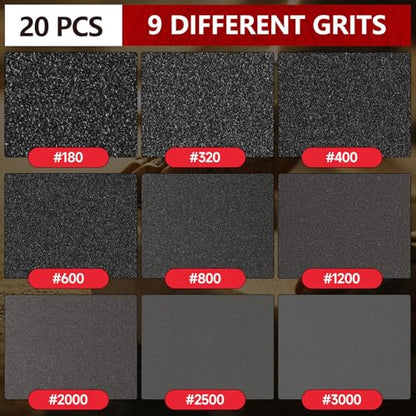 Shinboc 20 PCS 3 Inch Sanding Sponge 180 Grit, Hook and Loop Sanding Disc - style: 180 Grit