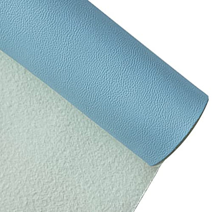 Faux Leather Fabric 1 Yard 54" x 36" Soft Solid Color Crafts Material 0.9mm Thick Perfect for Upholstery Covers, Bags, Leather Clothing and Accessories (Sky Blue) - color: Sky Blue