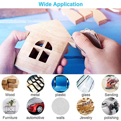 48 PCS Sandpaper 120-5000 Grit Wet Dry Sand Paper 9x3.6 for Wood Metal Car