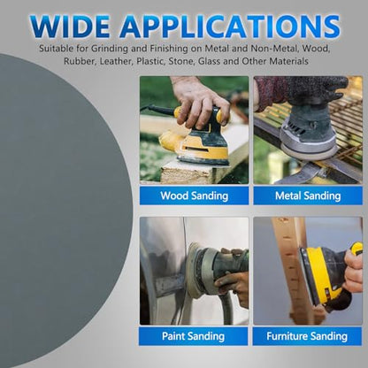 VIBRATITE 1500 Grit 6 Inch Hook & Loop Sanding Discs, 30PCS - size: 6 Inch (1500 Grit)