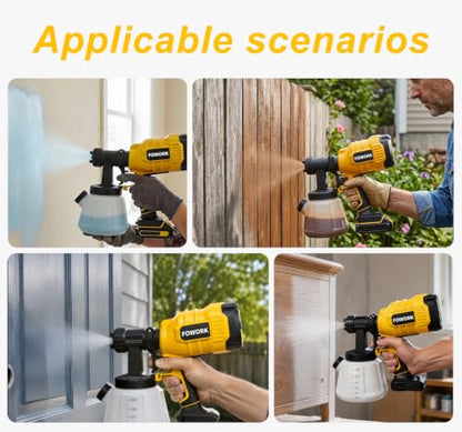 Cordless Paint Sprayer Compatible with DEWALT 20V MAX Battery, Tool Only