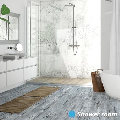 Art3d Wood Textured Peel and Stick Vinyl Floor Tiles, 40-Pack, Dust Grey - color: Dust Grey