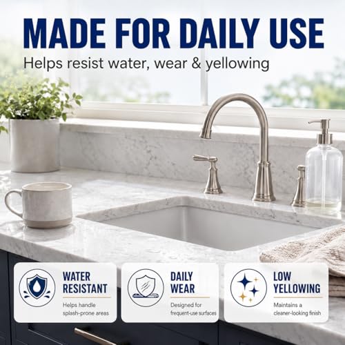 Quartz Countertop Repair Kit Color Match, Granite Marble Tile and Porcelain Repair Kit for Chips, Cracks, Scratches and Holes, Ceramic Tile Repair Kit for Sink, Bathtub, Shower and Stone Surfaces