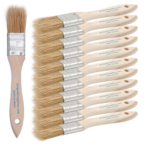 Pro Grade 1" Chip Brushes, Disposable Paint Brushes, for Touch Up, 12 Pack
