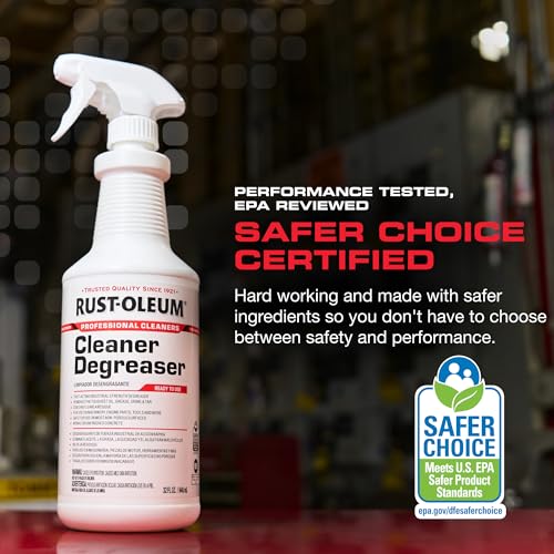 Rust-Oleum Professional Cleaners Cleaner Degreaser | Trigger Spray 32 oz Carafe Bottle | Professional Strength | Ready to Use | 6 Pack - size: 32 Fl Oz (Pack of 6)