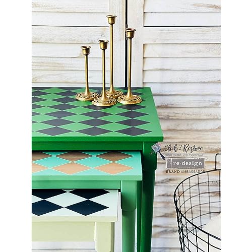 Redesign with Prima Decor Transfers® Gold Harlequin Total Sheet Size 24x35,Cut Into 2 Sheets 655350657741