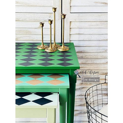 Redesign with Prima Decor Transfers® Gold Harlequin Total Sheet Size 24x35,Cut Into 2 Sheets 655350657741