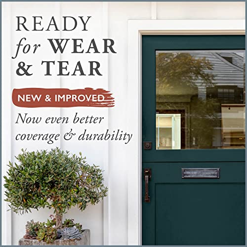 AMY HOWARD AT HOME - One Hour Miracle Paint - Water-Based Enamel Paint - Scrubbable Eggshell Finish Furniture Paint - All In One Paint - No Stripping, Sanding, or Priming - 32 OZ - Brooks Grey - color: Brooks Grey