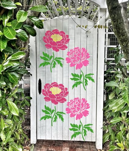 Large Flower Stencils for Painting Peony Daisy Stencil - style: Daisy Peony