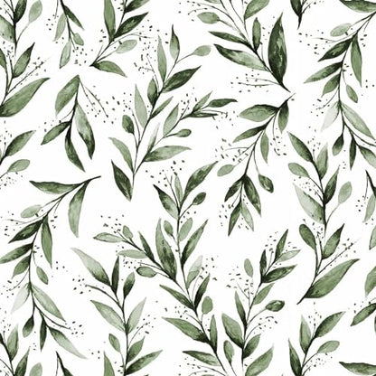 Livebor Leaf Wallpaper Peel and Stick Green Contact Paper17.7” x 118.1” - color: B-Green, size: 17.7" x 118.1"