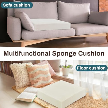 Frienda 3 Pack 5" x 24" x 24" Upholstery High Density Foam Cushion - size: 5 x 24 x 24 Inch
