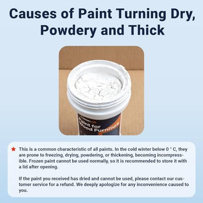White Paint for Wood, Touch Up Paint, Furniture Cabinets Refinishing 6.35oz - color: White