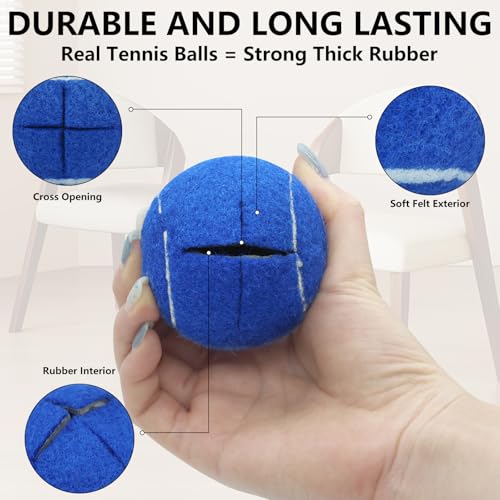 Precut Tennis Balls for Walker and Furniture Legs,90 Pack - color: Dark Blue, size: 90 Pack