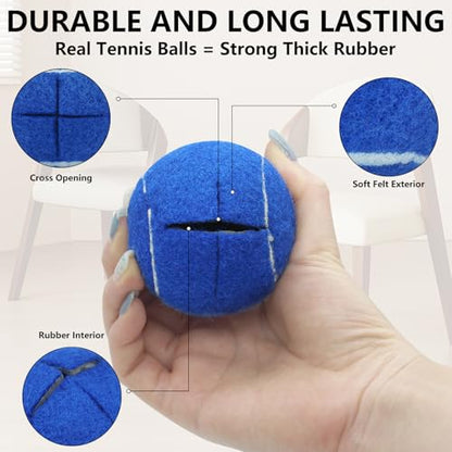 Precut Tennis Balls for Walker and Furniture Legs,90 Pack - color: Dark Blue, size: 90 Pack