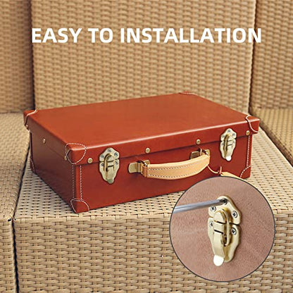 Duckbill Hasp Latches, Small Toggle Box Latches, Bright Brass, 2 Pack - color: Bright Brass, size: 2 Sell Pack