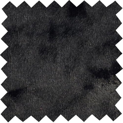 Panne Crushed Velvet Fabric by the Yard - 58/60" Wide Velvet Velour Cloth - Luxurious Fabric for Sewing Dresses, Upholstery & DIY Crafts - 97% Polyester 3% Spandex - Black - Sample - color: Black, size: Sample of Fabric 1.5"x1.5"