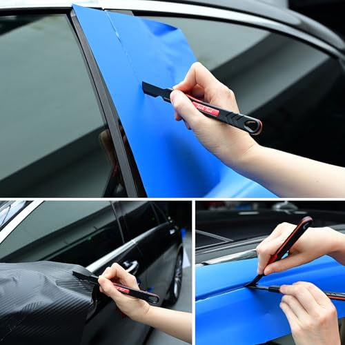 NEWISHTOOL Micro Squeegee Vinyl Wrap Tool, 6IN1 Pro Wrapping Stick Squeegee