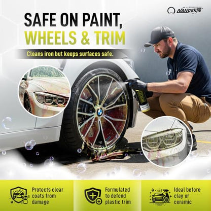 Nanoskin IRON FREE Paint for Wheels & Glass Decontamination, 16 Oz - size: 16 Fl Oz (Pack of 1)