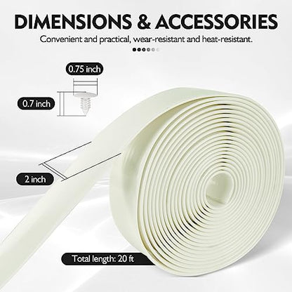 LukLoy 2" Wide 20ft Long Vinyl Straps for Patio Chairs Repairs, White - color: White, size: 20 Ft strap + 20 rivets